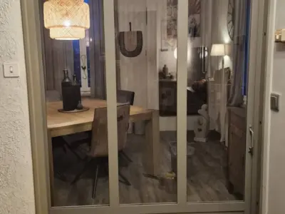 Porte à galandage en acier Peschadoires - AL Métallerie